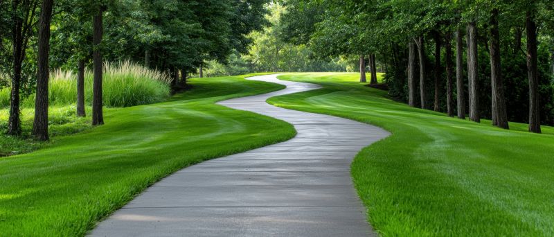Cement Walkway Pouring